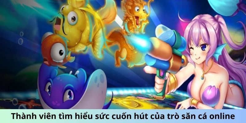 Thành viên tìm hiểu sức cuốn hút của trò săn cá online