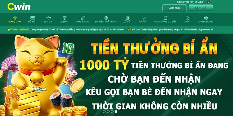 Tham gia vào trang chủ chính thức để đăng ký CWIN suôn sẻ